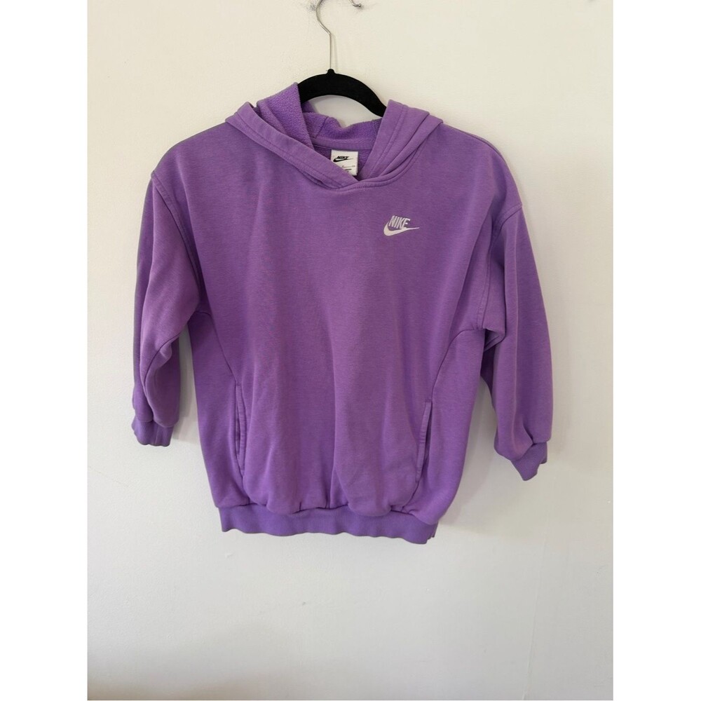 Nike Girls Purple Pullover Hoodie oversize size small